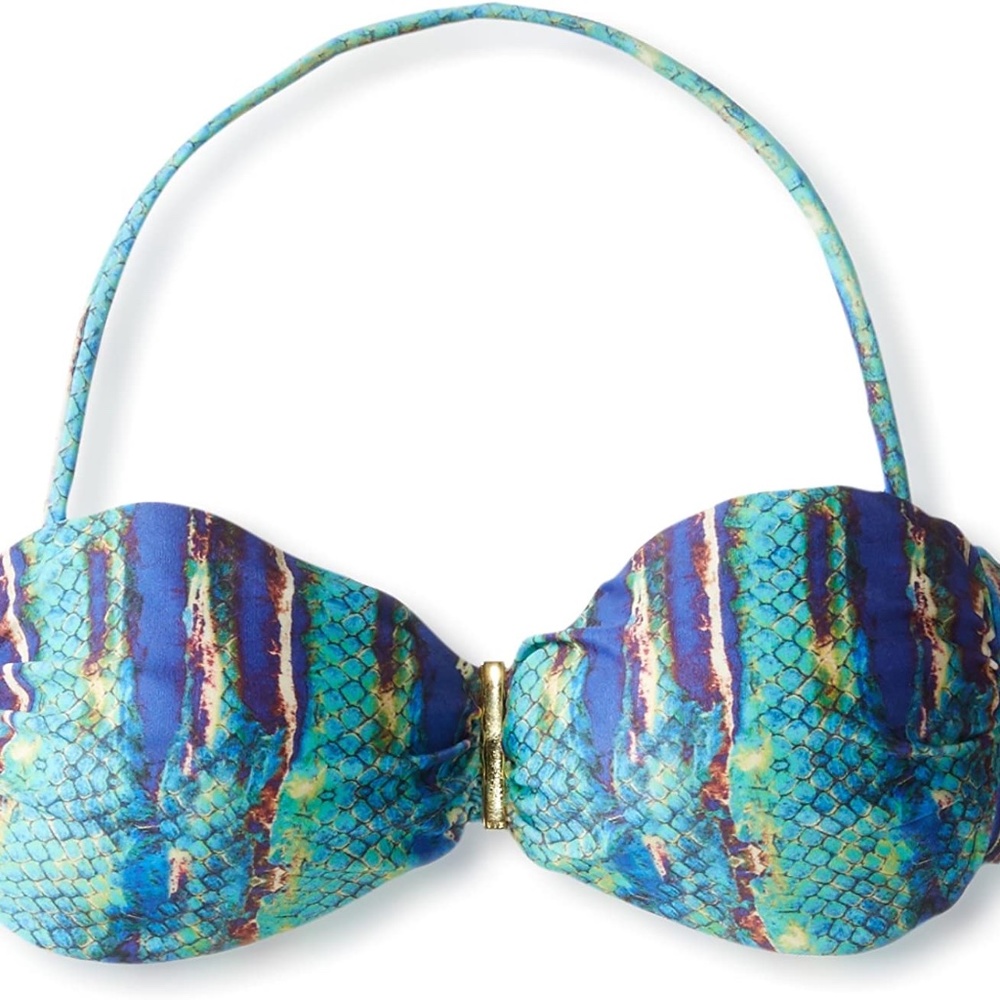 ViX Women's Stone Carmen Bandeau Bikini Top